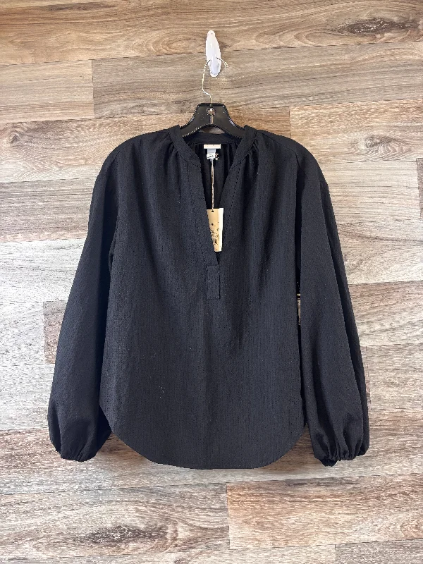 Top Long Sleeve By A New Day In Black, Size: Xs