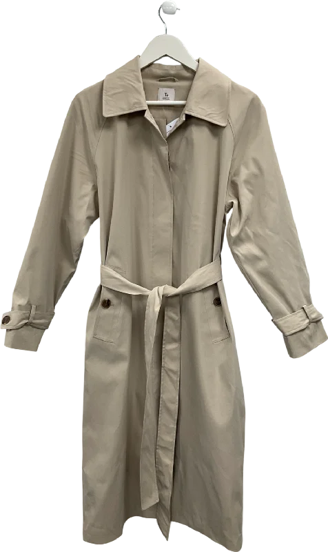 TU Beige Belted Trench Coat UK M