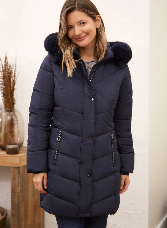 Quilted Vegan Down Coat