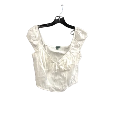 Top Short Sleeve By Wild Fable In White, Size: S