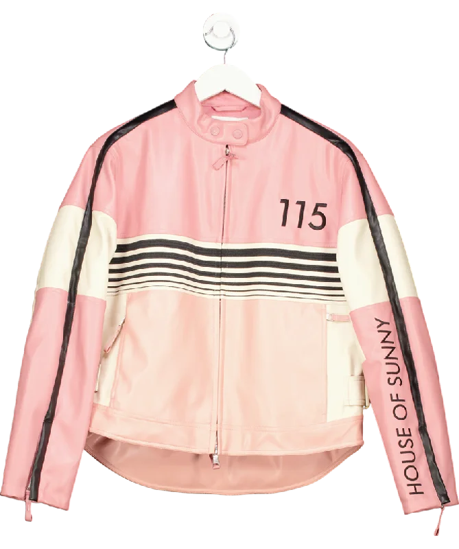 HOUSE OF SUNNY Pink The Racer Jacket UK S