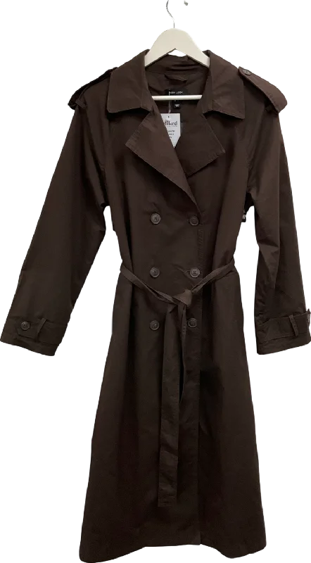 New Look Brown Belted Trench Coat UK 12