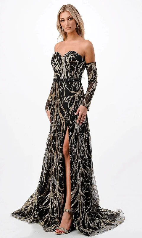 Trevi Collection P2304 - Print Evening Gown