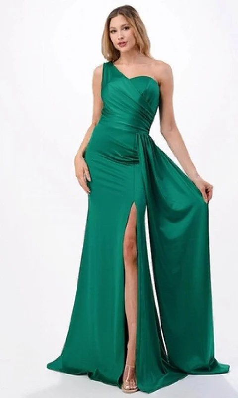 Trevi Collection D567 - One Shoulder Evening Gown