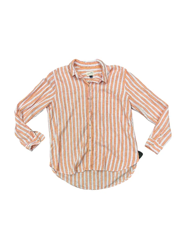 Top Long Sleeve By Universal Thread In Orange, Size: M