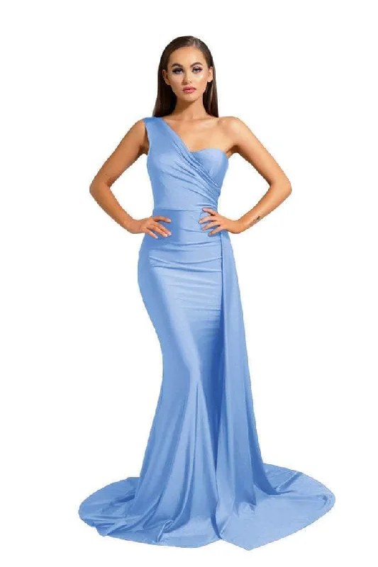 Portia and Scarlett PS6321 - Draped Asymmetric Evening Dress