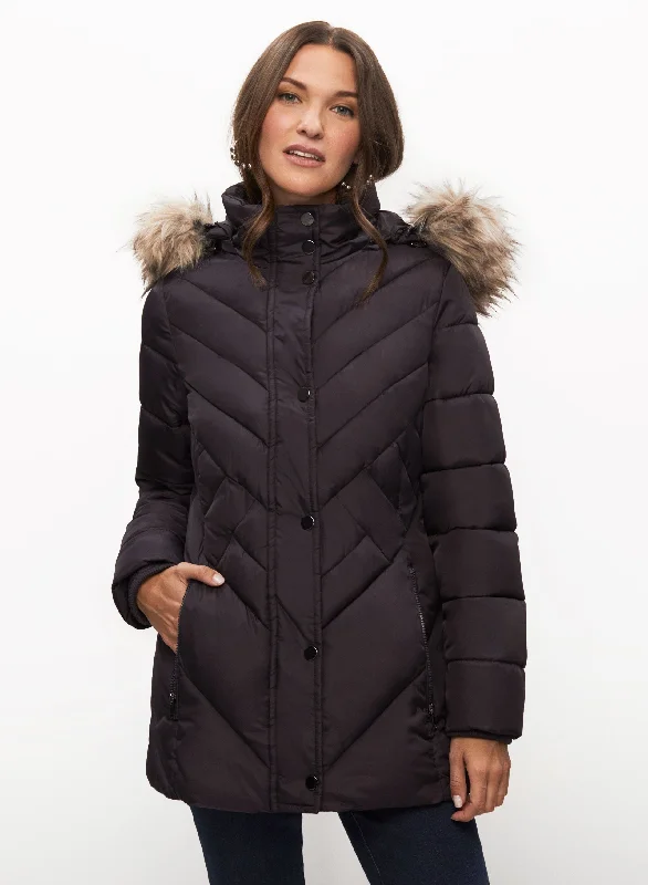 Quilted Vegan Down Coat