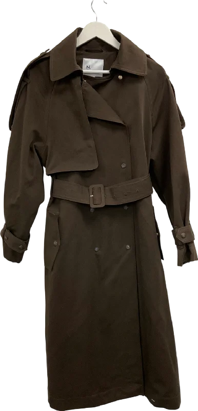 Next Brown Premium Trench Coat UK 10