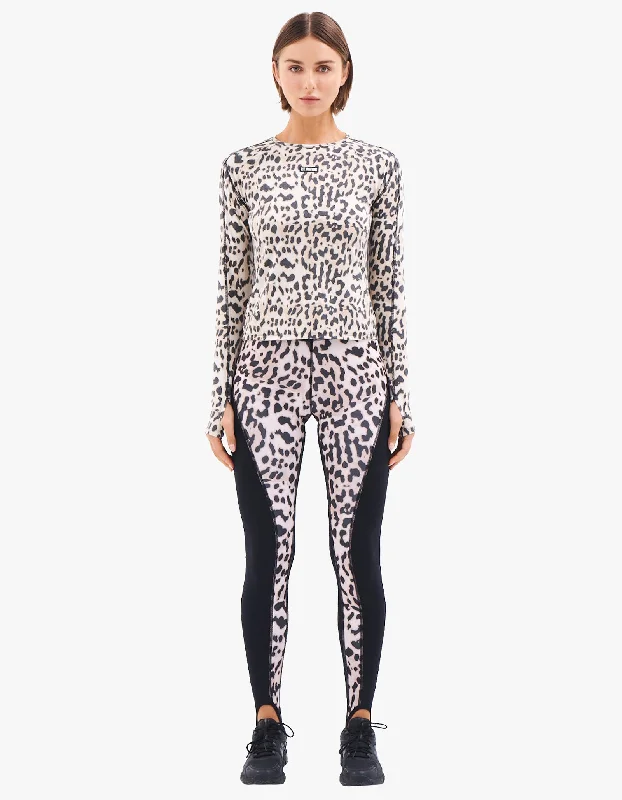 Silverton L/S Top - Leopard Active Print