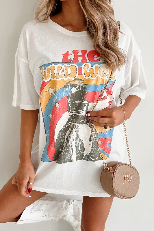 "The Wild West" Oversized Graphic Tee (Ivory)