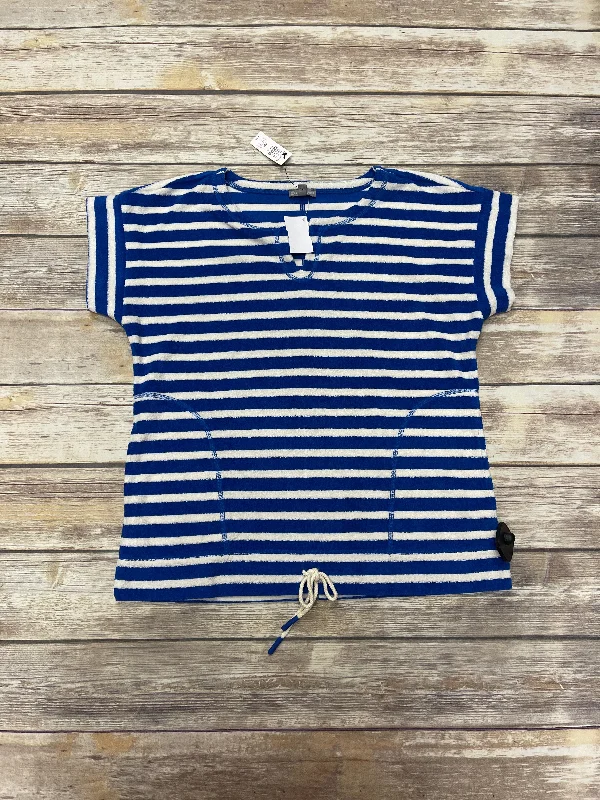 Top Short Sleeve By Talbots In Striped Pattern, Size: Petite  M