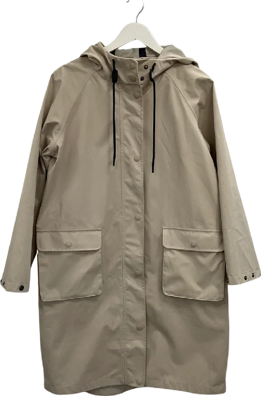 Fat Face Beige Natural Waterproof Coat UK 10