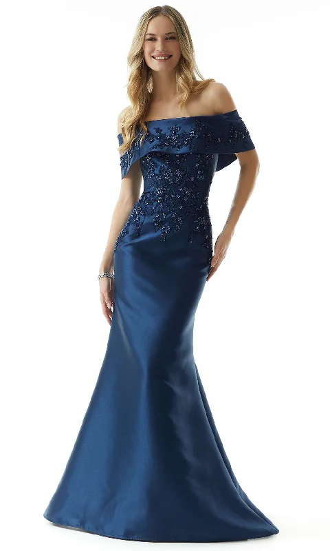 MGNY By Mori Lee 73019 - Beaded Satin Evening Dress