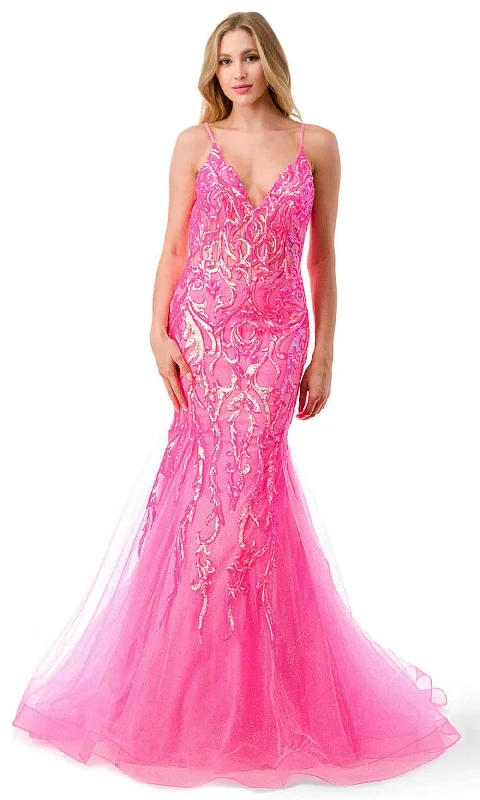 Aspeed Design L2807M - Corset Sequin Evening Gown