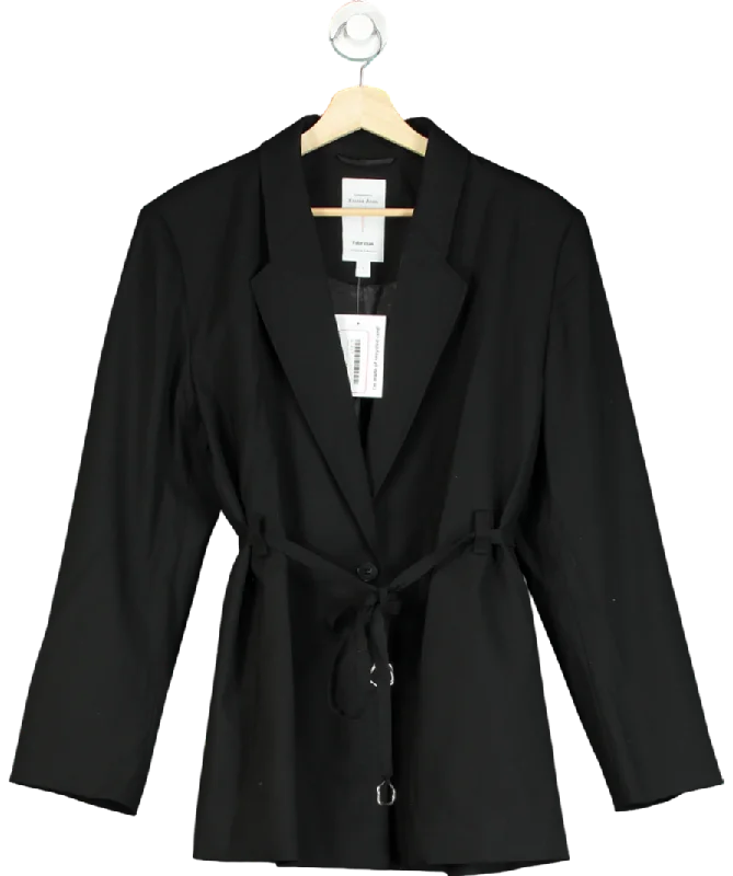 Fabrique Black Carol Belted Blazer UK S