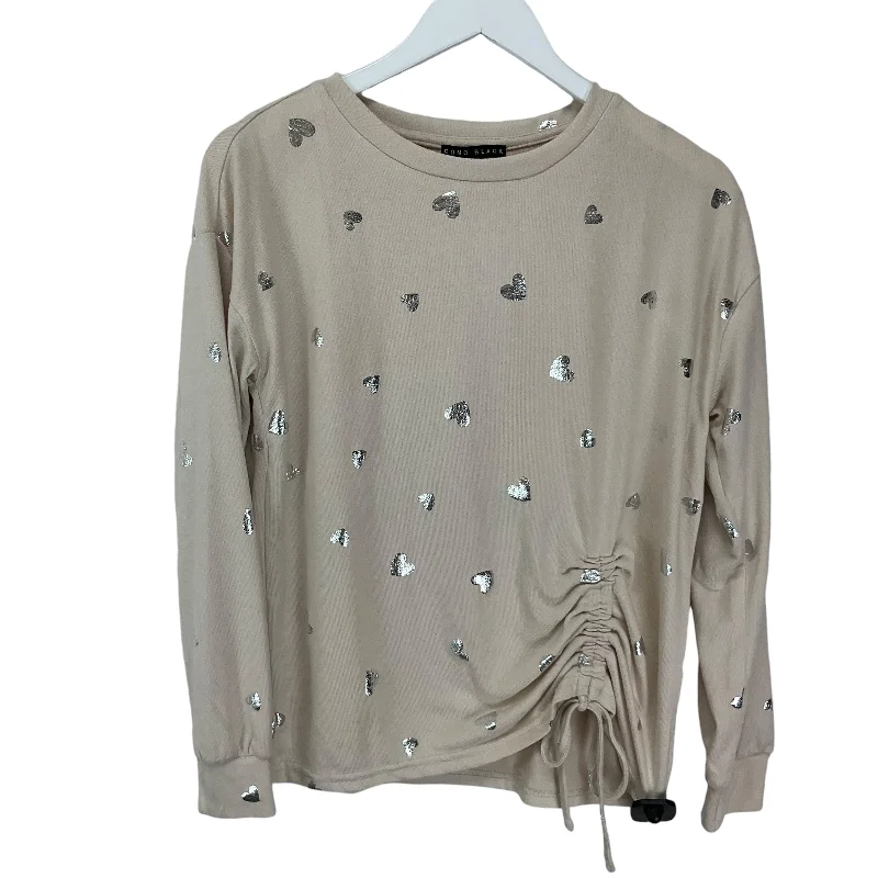 Top Long Sleeve By Clothes Mentor In Cream, Size: M