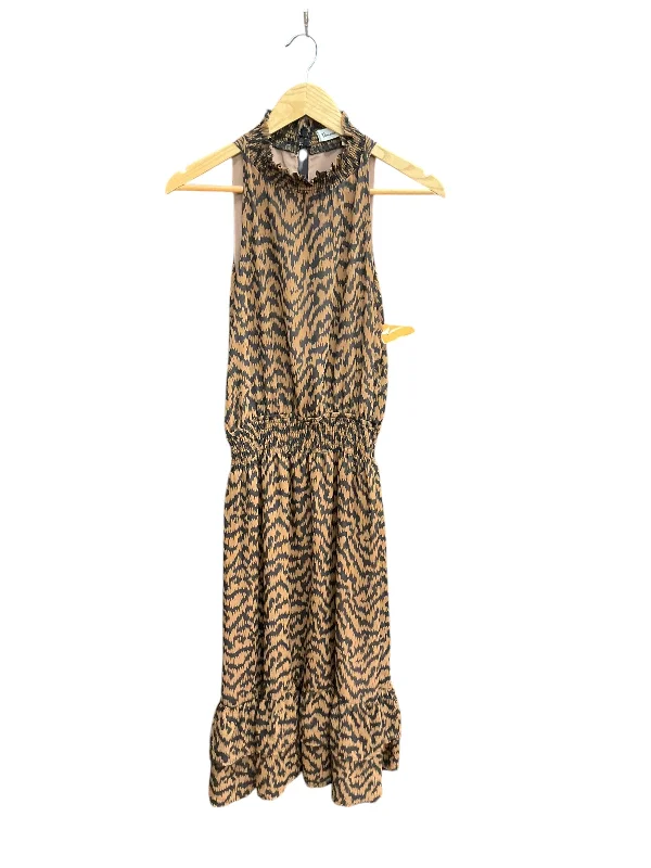 Dress Casual Maxi By Cmc In Brown, Size: M