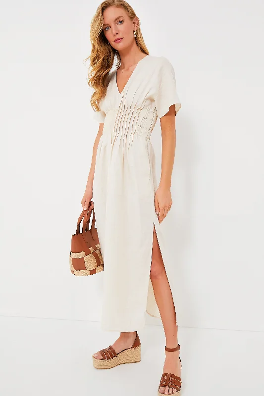 Natural Lauretta Midi Dress