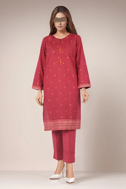 Cotton Jacquard Stitched 2 Piece (Shirt/Trouser)