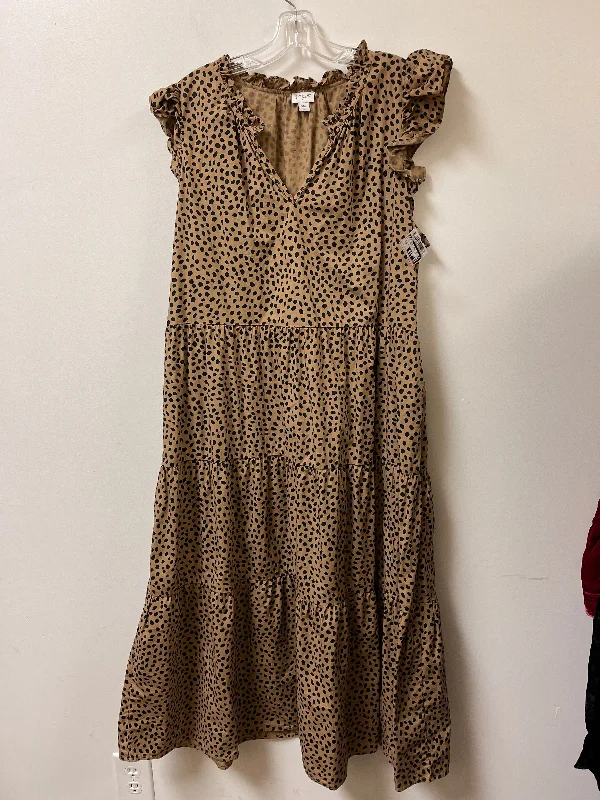 Dress Casual Maxi By J. Crew In Animal Print, Size: 2x