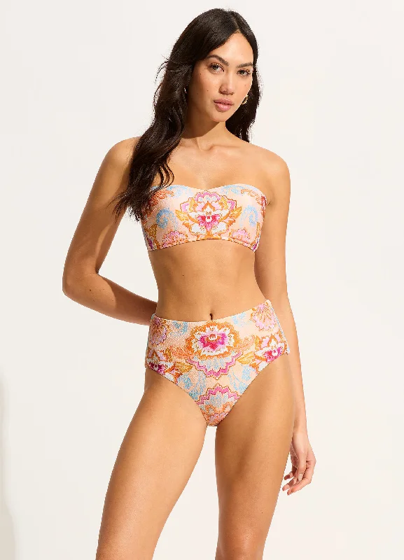 Spring Festival High Waisted Bikini Bottom - Nectar