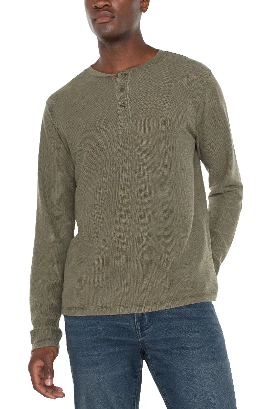 LONG SLEEVE HENLEY