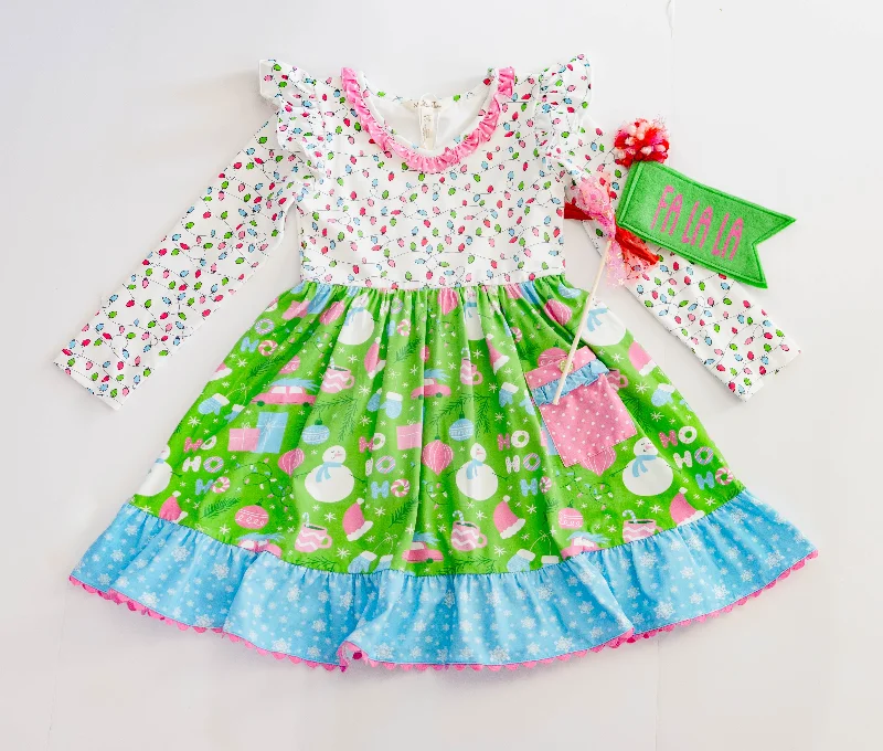 Twinkle & Tinsel Ruffle Dress