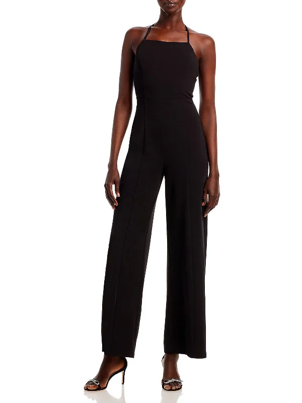 Womens Halter Wide Leg Jumpsuit